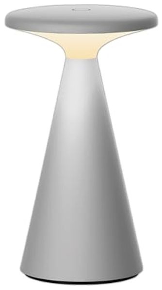 MÜLLER-LICHT LED-Akku-Tischleuchte 27700207, dimmbar, 2700K, warmweiß, grau