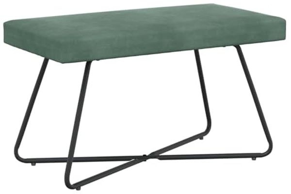 vidaXL Bank Uni Meergrün 80 x 40 x 45 cm Samt 42038340