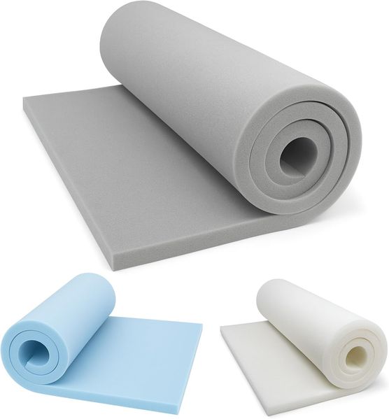 Schaumstoffplatte RG35/43 Topper Polster Auflage Schaumstoff (140x200 cm, 12cm)