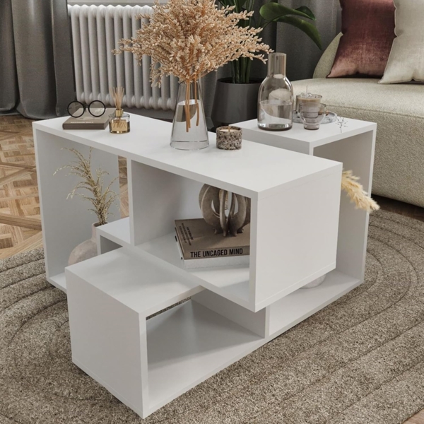 Modulares Möbelset Hustersurd 2-tlg. Weiß [en. casa] Bild 5