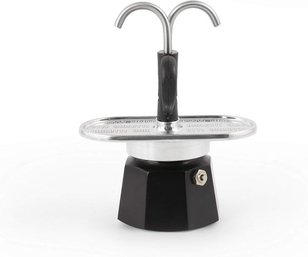 Bialetti Mini Express Kandisky 2 Tassen Espressokanne schwarz