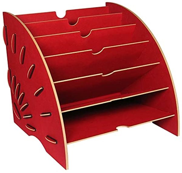 Werkhaus - Magazin Rot Ablage Briefablage Zeitschriften Zeitungs Halter Ständer