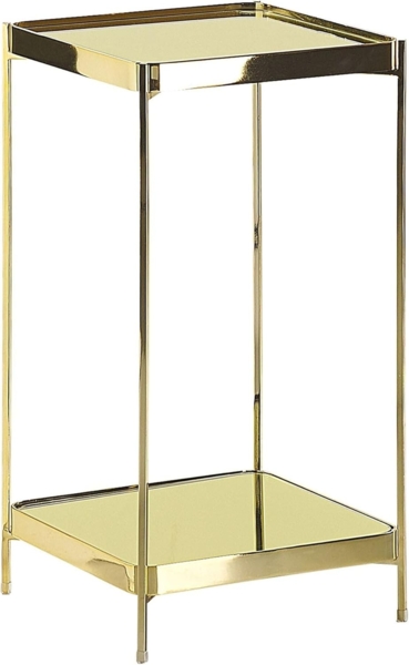 Beistelltisch Glas gold quadratisch 29x29 cm ALSEA groß