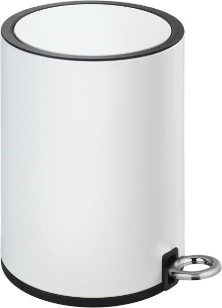 WENKO MONZA Kosmetikeimer 3 Liter, Weiß matt, Easy Close