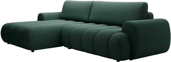 Vente-unique - FRIDORA Sofa Stoff Grün - B 168 cm x H 81 cm x L 272 cm