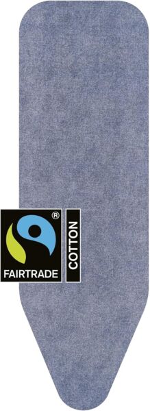 Brabantia Dicke Schaumstoff- und Filzpolsterung Bügelbrettbezug, Baumwolle, Denim-blau, Size B (124x38 cm)