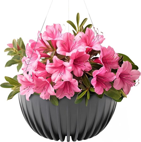 KONZEPT Blumenampel hängend Blumentopf 30cm Durchmesser, Hängetopf für Pflanzen, aus Kunststoff