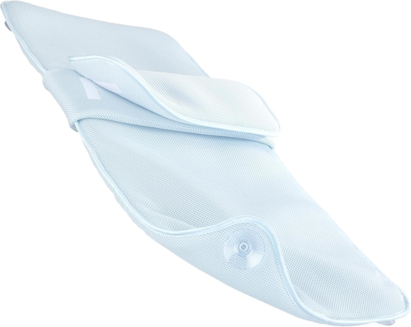 Maximex Badematte Badewanneneinlage, Höhe 20 mm, schnell trocknend, mit Kissen, aus druckentlastendem Polyester-3D-Mesh-Gewebe