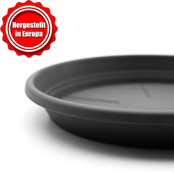 BigDean Blumentopfuntersetzer 10 Stück Topfuntersetzer Ø 19,5 cm in Anthrazit Made in Europe, 10-tlg, Ø 19,5 cm in Anthrazit Bild 7