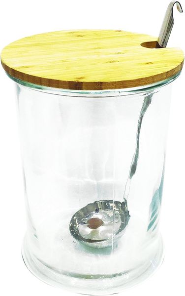 HOME DECO FACTORY Trinkglas, 5 l, Transparent/Braun