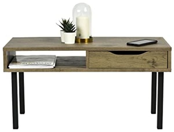Iris Ohyama, Wohnzimmertisch, Couchtisch mit Stauraum, Schublade, Offenes Fach/lange Beine mit Schutz, Zeitgenössisch, Büro, Schlafzimmer - Center table - WCT-800 - Aschbraun