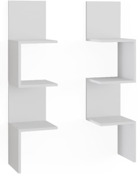 Eckregal Paolo Weiß 28 x 116.4 cm 2er Set Vicco