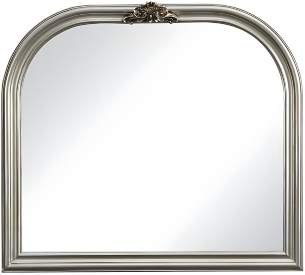 Spiegel IZEY - Eukalyptusholz - H. 81 cm - Silberfarben