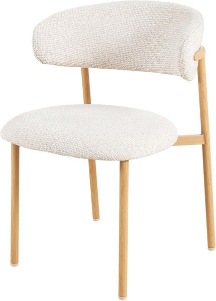 riess-ambiente Polsterstuhl BELFORT beige/natur - Strukturstoff, Metall, Eichen-Design, zeitlos (Einzelartikel, 1 St), Moderner Esszimmerstuhl - ideal für Wohnzimmer, Küche oder Homeoffice