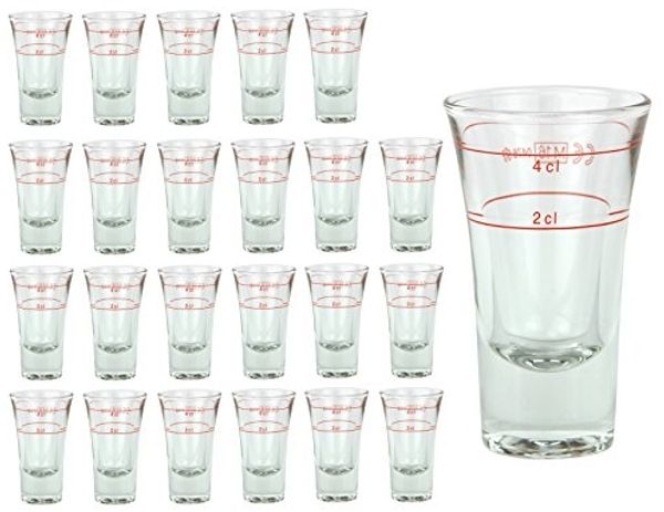 24er Set Schnapsgläser Stamper Dublino 2cl + 4cl