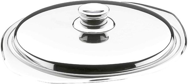 LACOR 60922 Deckel für Suppenterrine 22 cm, Edelstahl