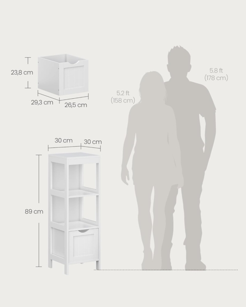 Unterschrank 30 x 30 x 89 cm Bild 3