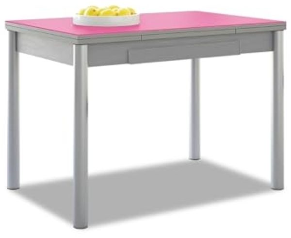 ASTIMESA Alas Cristal Küchentisch, Metall, Fuchsia, 90x50 cm