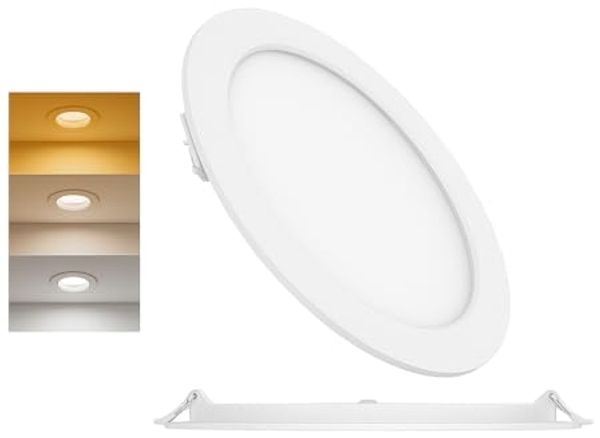 15W LED Panel Einbaustrahler Deckenspot Ultraflach Einbauleuchte Einbauspot 230V IP40 4000K Neutralweiß