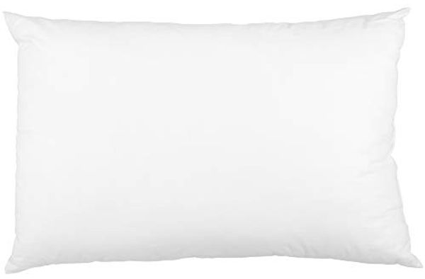 Kopfkissen - Kisseninlett in 40x80cm ( Synthetikfaser-Füllung ) Lutrasil-Vlies Bezug, Hausstauballergiker geeignet, Kissenfüllung