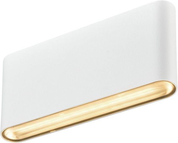SLV 1007145 OVAL 18 WL Außenleuchte Wandaufbauleuchte weiß CCT Switch IP65