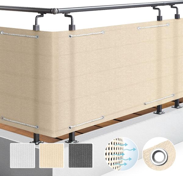 Sol Royal SolVision HDPE Balkonumspannung HB2 500x90 cm Creme