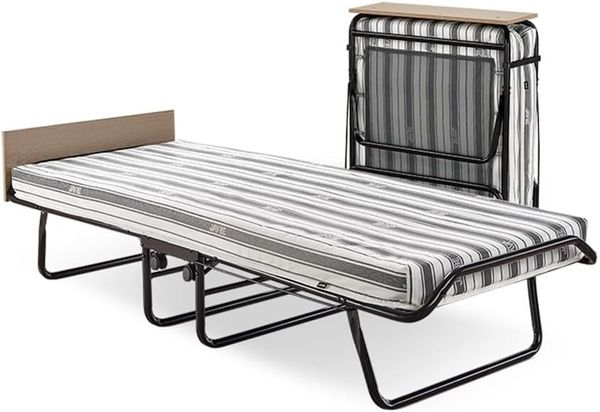 JAY-BE Supreme Folding Bed with Rebound Klappbett, Stahl, Schwarz, 197 x 78 x 51 cm