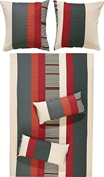 REDBEST Bettwäsche Bettwäsche, Jersey, 2 teilig, Single-Jersey Streifen