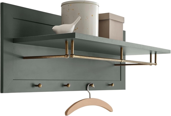 Garderobenpaneel Forres in grün Landhaus 109 cm