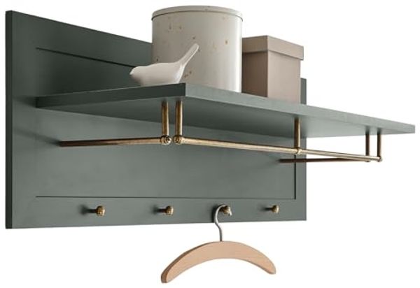 Garderobenpaneel Forres in grün Landhaus 109 cm
