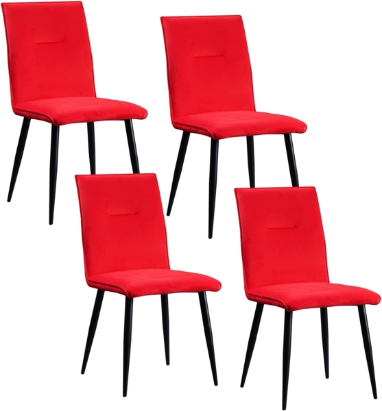 HTI-Living Salinas Esszimmerstuhl 4er Set Rot