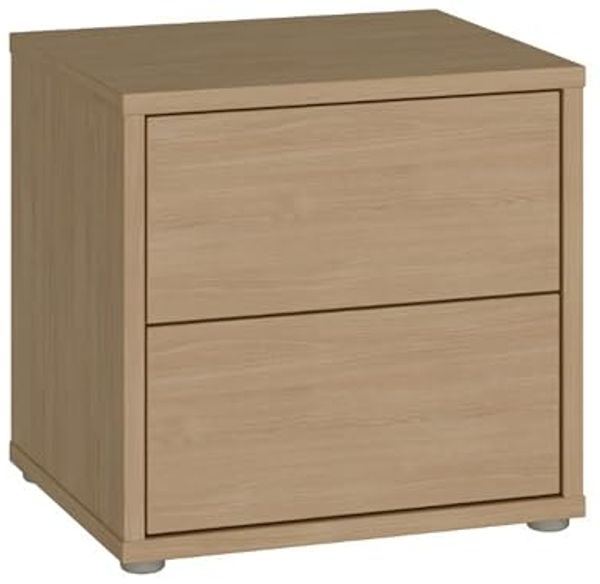 FORTE Nachtkommode Alice Springs, Schubkästen mit Vollauszug, Push to Open