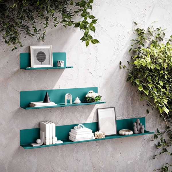 Jan Nowak Wandregal Bücherleiste Bilderleiste aus Metall Joanne 40 cm Grün Bild 9