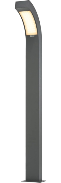 Lucande Außen-Stehlampe Lennik, 1 x 3 W LED, warmweiß