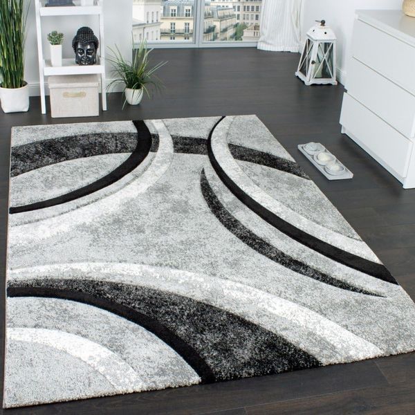 Paco Home Teppich Brillance 758, rechteckig, Höhe: 18 mm, Kurzflor, modernes geometrisches Design, auch als Läufer