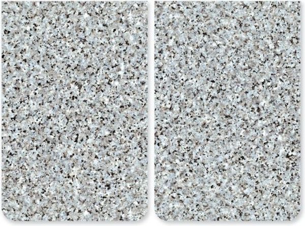 WENKO Herd-Abdeckplatte Universal Granit, Glas, Kunststoff, (Set, 2 tlg)