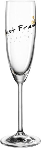 Leonardo Sektglas Presente Best Friends, Sekt Glas, Champagnerglas, Champagner, Kristallglas, 120 ml, 044519