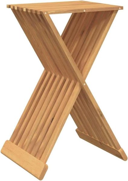 vidaXL Klapphocker 40x32,5x70 cm Massivholz Teak 316164