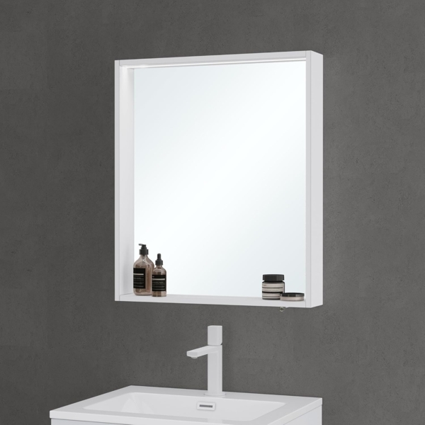 Mai & Mai Badezimmerspiegelschrank Wandspiegel LED mit Ablage Badspiegel Hängespiegel S01 NEU