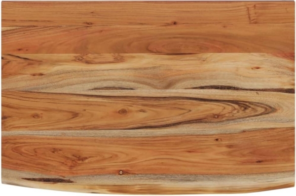 vidaXL Wandregal 60x40x3,8 cm Rechteckig Massivholz Akazie Baumkante 370296