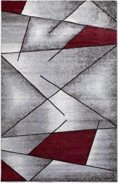 oKu-Tex Teppich Kurzflorteppich, modern, geometrisches Muster, Wohnzimmerteppich, rechteickig, Höhe: 11 mm, Teppich Wohnzimmer, Designteppich, meliert, weicher und dichter Flor Bild 2