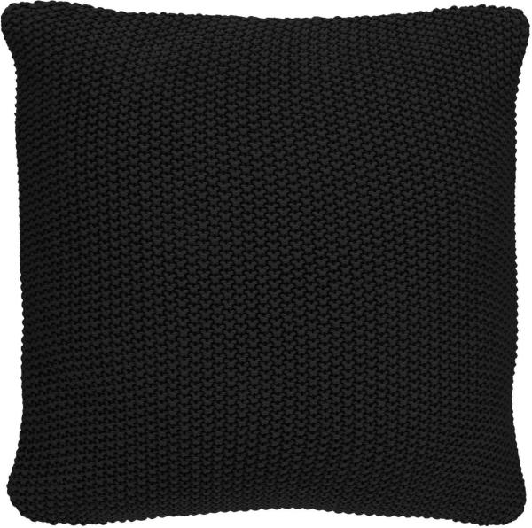 Marc O Polo Strick Dekokissen Plaid Nordic Knit black | Dekokissen 50x50 cm