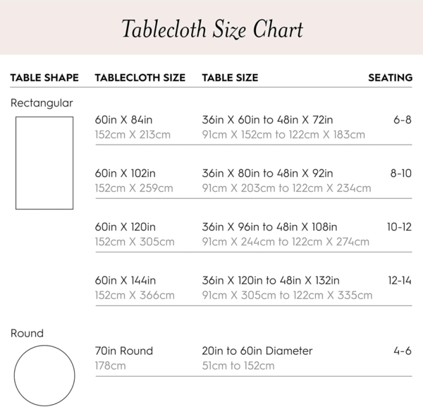 Laura Ashley Tischdecke, Bestickt, Jacquard-Stoff, knitterfrei, für Esszimmer, Urlaub, Party, Hochzeit oder Bankett, 152,4x213,4 cm, Cynthia White Bild 6