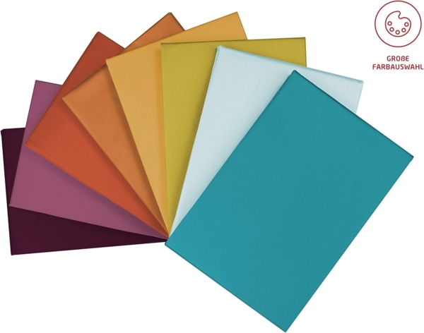 Fleuresse Mako-Satin-Bettwäsche colours petrol 6066 155x220 Bild 2