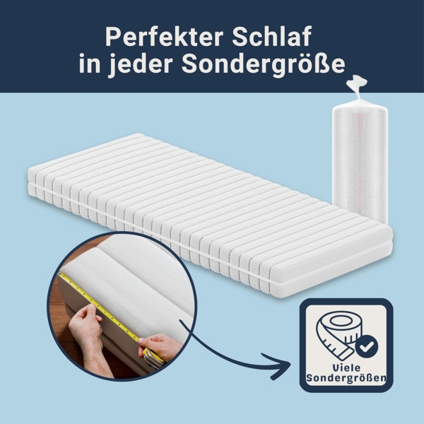 Betten-ABC KSP-Spezial Die Sondermaß-Matratze mit 7 Zonen, ideal für Wohnwagen und Wohnmobile, Größe: 70x210, Härtegrad: H4 Bild 6