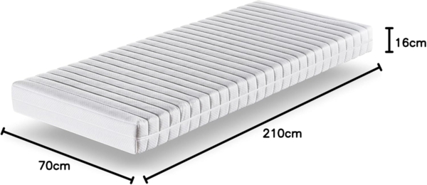 Betten-ABC KSP-Spezial Die Sondermaß-Matratze mit 7 Zonen, ideal für Wohnwagen und Wohnmobile, Größe: 70x210, Härtegrad: H4 Bild 2