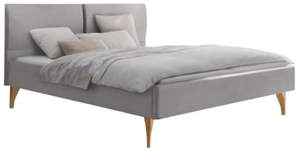 Hasena Dream Pronto Tamara Polsterbett 140x200 Eiche bright, geölt 335-Pepe grey