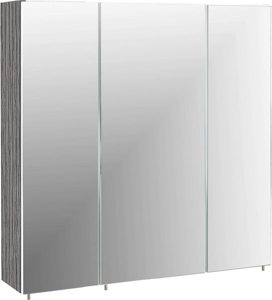 Schildmeyer Trient Spiegelschrank, Holzdekor, esche grau Dekor, 71 x 70 x 16 cm