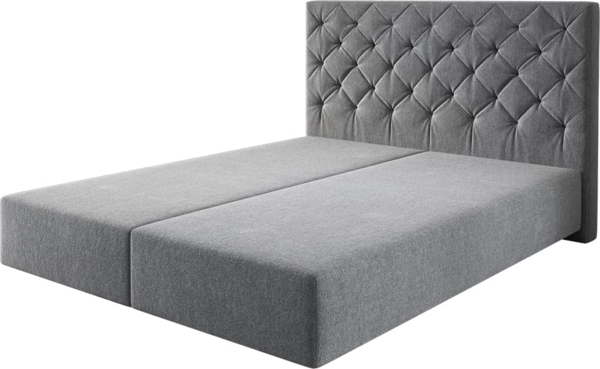 Boxspringgestell Dream-Great 160x200 cm Mikrofaser Anthrazit
