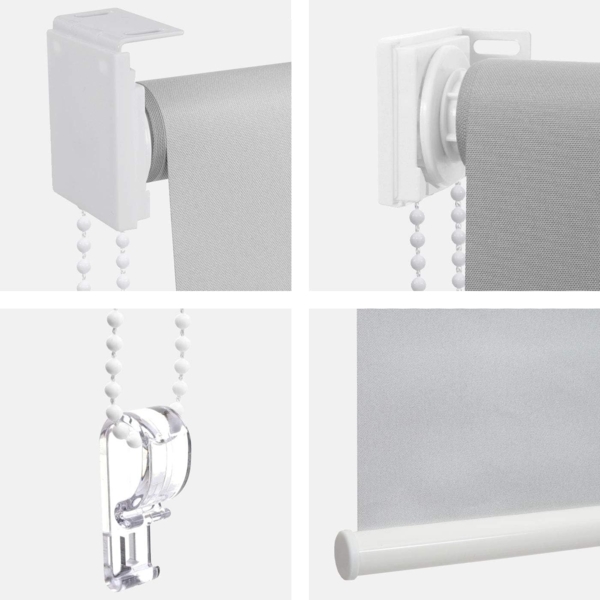 Rollo HWC-D52, Fensterrollo, blickdicht , bordeaux, 90x230 cm Bild 6